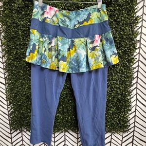 SkirtSports Blue and Floral Skirt Set